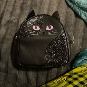 Bath & Body Works Black Cat Mini Backpack Purse NWT Halloween